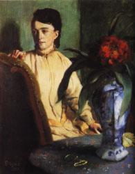 Edgar Degas Woman with Porcelain Vase oil painting image